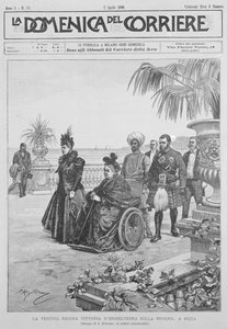 La regina Vittoria sulla Riviera italiana, copertina di 